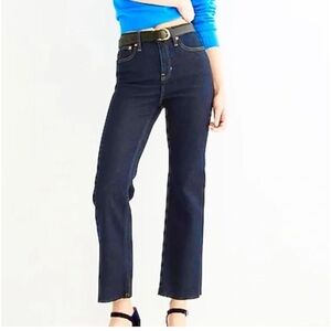 J. Crew Size 28 Rinse Wash‎ Brushed Back Slim Demi Boot Cut Denim Jeans